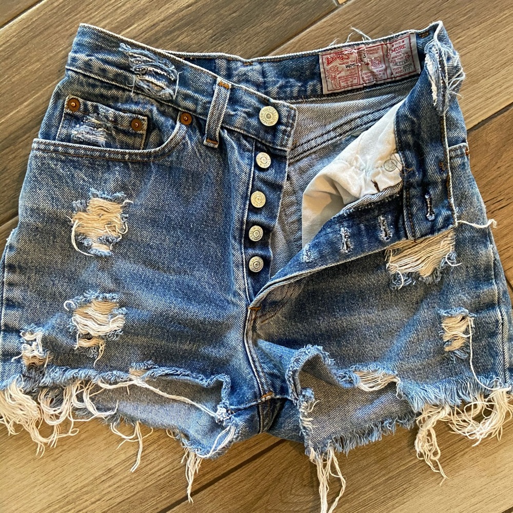 Vintage Levi cut offs